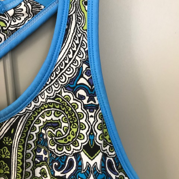 Athleta Racerback Yoga Tank Top With Paisley Print - Picture 6 of 7